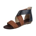 thumbnail image 2 of Zapatillas con punta abierta y tacón inclinado para mujer, sandalias cómodas, sandalias informales cómodas para la playa Wmkox8yii shjk7509, 2 of 3