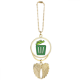 thumbnail image 1 of Porte-clés Icône Conteneur de Déchets Pendentif Aile d'Ange, 1 of 4