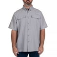 thumbnail image 3 of Habit Men's UPF40+ Crayfish Creek Short Sleeve River Shirt (Alloy, XXL), 3 of 3