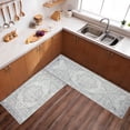 thumbnail image 2 of Boho Kitchen Rug and Sets Set of 2 Non Skid Washable mat for Retro Vintage Kitchen mats for Floor Farmhouse Bohemian Kitchen Decor, 2 of 6