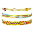 thumbnail image 1 of Minnieouse de hilos trenzados de 3 uds., cuerda de algodón resistente al desgaste, borla ajustable, resistente al agua, brazalete de cuerdas de la Ropa, zapatos y accesorios Miscelánea Beige Minnieouse AP010283-04, 1 of 6