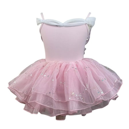 

Hwmodou Girls Jumpsuits Kids Summer Butterfly Solid Color Suspender Jumpsuit Dance Training Dress Childrens Performance Puffy Dress Fall Winter Baggy Onesies 2-3Y
