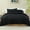 Black, variant on Tufted Jacquard Soft Washed Microfiber Duvet Cover Set 2 Pcs(Khaki Twin)