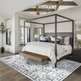 thumbnail image 3 of Ultrug Area Rugs for Bedroom Rug for Living Room Nursery Decor Fluffy Vintage Carpet,6'x9',Grey, 3 of 7