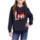 thumbnail image 5 of Sudadera con capucha y estampado de corazón de San Valentín, sudadera de manga larga para niños y niñas, chaqueta para niñas de talla mediana y grande., 5 of 7