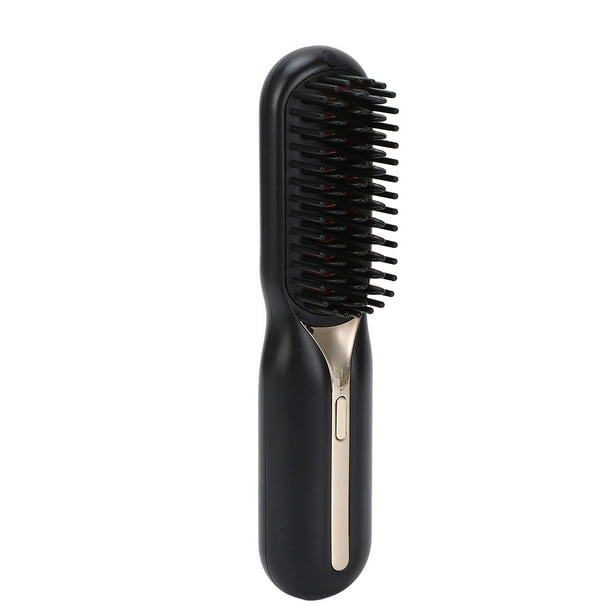 Peine Alisador De Cabello Inalámbrico, Alisador De Cabello De Iones Negativos, Alisado Y Rizado De Doble Uso, Peine Eléctrico Portátil Para Peinar El Cabello Para Viajes En El