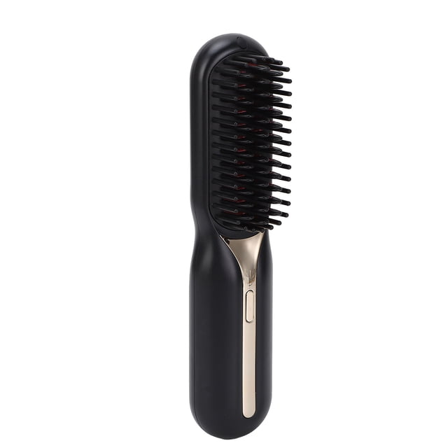 Hair Straightener Brush, Portable Rechargeable Hair Straightener Comb, Electric Negative Ion Comb, Straightening and Curling Dual Use, for Home, Traveling