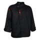 thumbnail image 3 of ropa camisa 2XL Negro jinwen Chaqueta de chef uniforme para hombres, 3 of 8