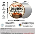thumbnail image 2 of Mourning Coffee Round Aluminum Sign Halloween Theme Wall Art Vintage Style Wall Decor for Kitchen Living Room Bar Cafe Halloween Party 8x8 Inch, 2 of 7