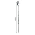 thumbnail image 6 of Guiexla Stirring Spoon Stainless Steel Double Headed Long Handle Bar Spoon Cocktail Mixing Stirrers Bartender Drink Stirrer Ice Spoon Fork Cocktail Spoon, 6 of 8
