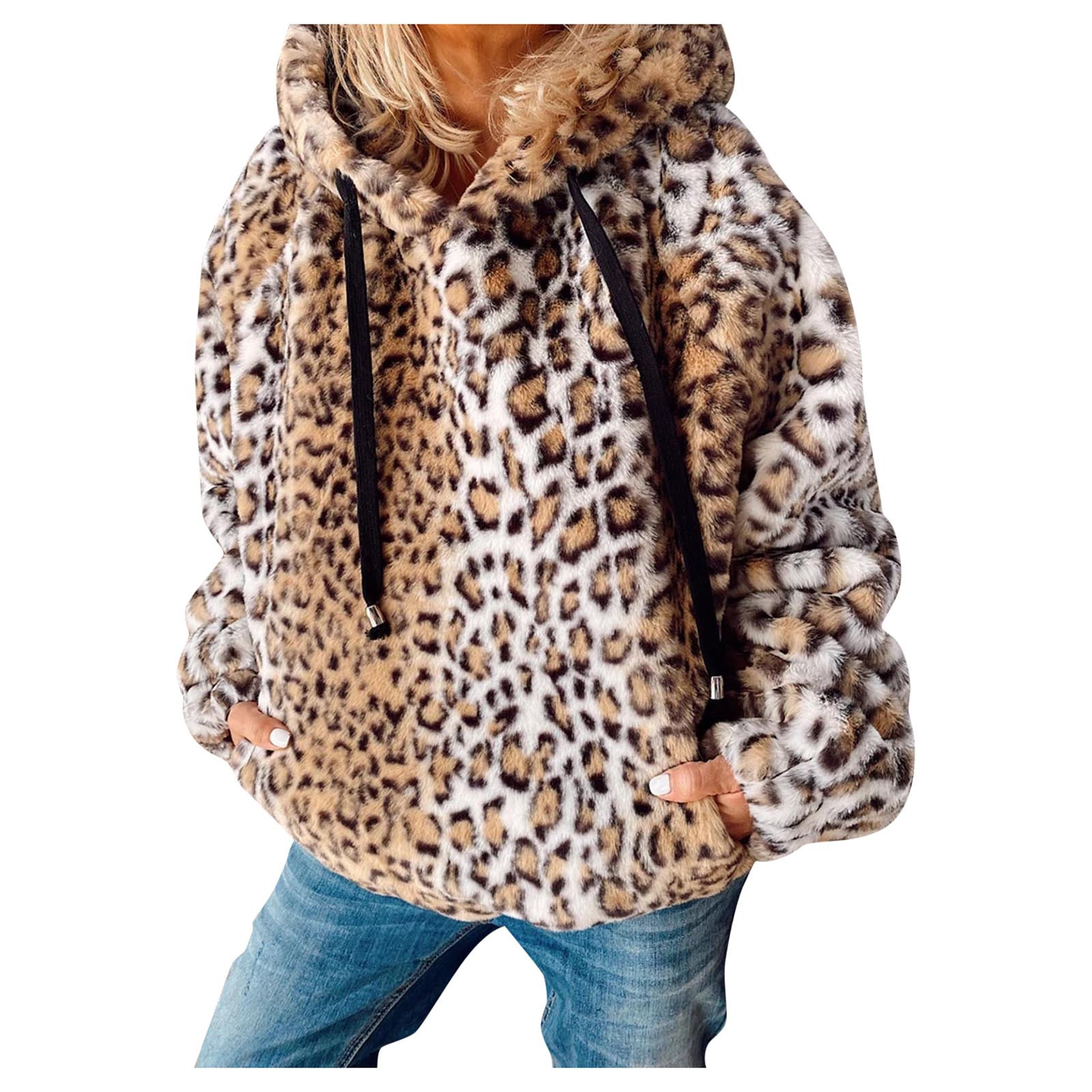 Dadaria Black Faux Fur Coat Women Faux 