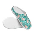 thumbnail image 3 of Haiem Pig And Flower Print Women's Fuzzy Memory Foam House Slipper Cozy Home Footwear Non-slip Winter Slippers-40/41, 3 of 7