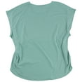 thumbnail image 2 of Alfani Womens Drawstring Waist Pullover Blouse mint 2XL, 2 of 2