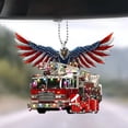 thumbnail image 1 of Adornos Colgantes XWSHYW Colgante de Acrílico Plano Forma de Coche Día de La Independencia, 1 of 6