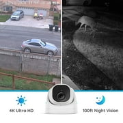 Reolink 8MP Outdoor Security POE Camera, Smart Human/Vehicle Detection, IP66 Waterproof, Audio Record, Time Lapse, Supports Micro SD Card/ Cloud, Work with Smart Home