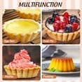 thumbnail image 6 of Bxaolu 60Pcs Mini Tart Pans Egg Tart Mold, 2.75" Aluminium Mini Pie Tins Reusable Tart Pans for Baking, Kitchen Accessories, 6 of 9