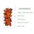 thumbnail image 2 of Xinhuaya Autumn Maple Leaf Garland, 21.65" Artificial Silk Foliage for Thanksgiving Decor, 2 of 5