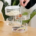 thumbnail image 4 of Rotatable Ornament Storage Box Multi-layer Transparent Storage Organizer For Earrings Necklaces Rings, 4 of 10