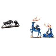 thumbnail image 1 of Estatua de escritorio,Figura decorativa de pelea de toros y osos,Colecciones de esculturas de toros,artesanía de resina,decoración,Estatua de escultura de ciervo,Escultura de ciervo para sala, 1 of 8