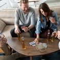 thumbnail image 4 of HUASHENG Wooden Beer Mug Cribbage Board Game 2 In 1 Drinking Game Set With Storage Portable Pub Board For Adults, 4 of 5