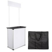 InstaHibit Popup Promotional Counter Table Booth Portable Demo Display Banner Stand for Tradeshow