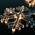 thumbnail image 4 of Fuchsun Led Christmas Light Solar Outdoor waterproof Garden Lights 5 Pieces Snowflakes Warm White for Home Decoration, 4 of 6
