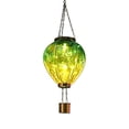 thumbnail image 2 of Solar Hot Air Balloon Hanging Light for Garden and Patio, Waterproof LED Lantern for Tree and Pergola, Floral Relief Accent for Balcony, Auto On/Off Outdoor Illumination, Unique Holiday Decor, 2 of 6