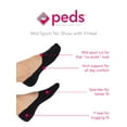 thumbnail image 3 of PEDS Women's Mid Cut Sport Liner Socks with Y-Heel, 12 Pairs, 3 of 3