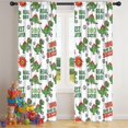 thumbnail image 5 of Blackout Kids Curtains,White Cartoon Soccer Dinosaurs Pattern Childrens Insulated Curtains Set Of 2,Bedroom Essentials,Toddler Room Decor 42"x84", 5 of 5