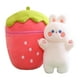 thumbnail image 2 of Lindo juguete de peluche de fresa con forma de animal para coche, juguete decorativo suave para acompañar el sueño. Conejo de 40 cm., 2 of 9