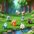 thumbnail image 4 of Stylish Tabletop Ornament, Miniature Animal Figurine For Garden Terrarium & D, Resin Figurine, Resin Statue, Durable Decor., 4 of 7