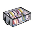 thumbnail image 2 of Space Saving Storage Tote Bag Zipper Visible Storage Bag Large Capacity Clothing Storage Bag Used to Organize Bedroom Wardrobe Clothes and S, Zippered Fabric Storage Tote, Minimalist, 2 of 8