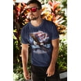 thumbnail image 3 of Old Glory Mens 4th Of July American Flag Bald Eagle Short Sleeve Graphic T Shirt, 3 of 6