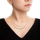 thumbnail image 4 of Collar Gargantilla con Picos Doble Ametrinaa Chapa de Oro 18k, 4 of 4
