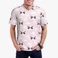 thumbnail image 3 of Balery Cute Panda Printed Men’s Short Sleeve Polo Shirt, Midweight Men's Shirt,Golf Polo shirts -X-Large, 3 of 9