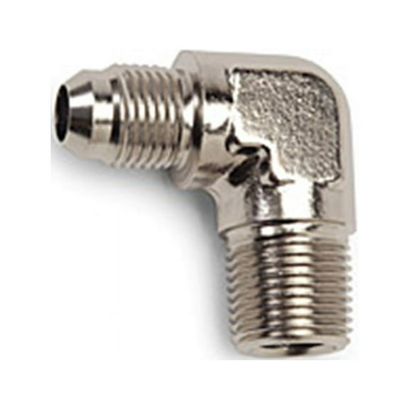 Russell Performance -6 AN to 3/8in NPT 90 Degree Flare to Pipe Adapter (Endura)
