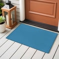thumbnail image 5 of Blue Large Area Rugs for Bedroom Living Room, Soft Non Slip Carpet Bedside Rug, Modern Pure Wave Ride Rectangular Floor Cover Kitchen Accent Rug 2'x3' for Dining Room/Office, 5 of 9