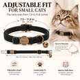 thumbnail image 4 of GoldTiger Vintage Style Leather Breakaway Cat Collar - Adjustable, Durable, Retro Bell - Suitable for All Types of Cats and Small Dogs, 4 of 7