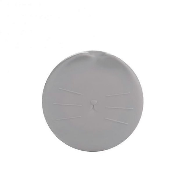 Tapa para guardar alimentos para mascotas, reutilizable, para mezclar comida húmeda para gatos, abrelatas universal, 3 en 1, de silicona, color gris 275