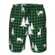 thumbnail image 3 of Balery Christmas tree green plaid Traje de Baño Estilo Hawaiano para Hombre, Shorts de Secado Rápido con Bolsillos-X-Large, 3 of 6