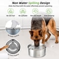 thumbnail image 3 of Cuenco de agua para perros Nicelock de acero inoxidable de 1 L/0.26 galones, 3 of 6