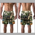 thumbnail image 3 of luoweisi Men's Beach Shorts Quick Dry Swim Trunks with Mesh Lining Cartoon Dinosaur XL, 3 of 5