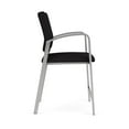 thumbnail image 2 of Newport Reception Waiting Room Healthcare 24.5" Hip Chair / Silver Steel / Black, 2 of 5