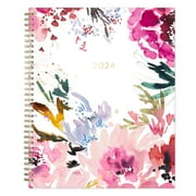 2024 Weekly Monthly Planner, 8.5x11, Kelly Ventura for Blue Sky, Magenta Blooms