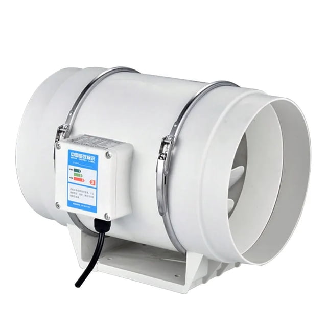 8 Inch Exhaust Fans Home Inline Pipe Duct Fan Kitchen Toilet Extractor Ventilation Air Clean Ventilator Diagonal Flow Fan ,Quiet Operation