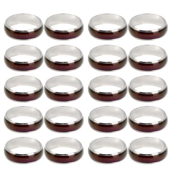 Anillo de humor para mujer Sunnimix 20 Piezas Tamaño 6 Color Cambiable según Emoción