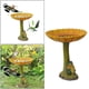 thumbnail image 4 of Estatua de baño de pájaro Sunnimix Comedero para pájaros resina Decoración del patio, 4 of 8
