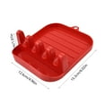 thumbnail image 3 of Foldable Pot Lid Rack Organizer, Space Saving Collapsible Holder for Kitchen Countertop Cutting Board Cookware Storage, Sturdy Non Slip Design (Red), 3 of 6