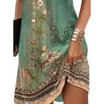 thumbnail image 3 of Gvmfive Womens Summer Dress Boho Floral Print V-Neck Sleeveless Tank Dress, 3 of 4