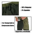 thumbnail image 6 of FEDTOSING Men's 2 in 1 Running Shorts Green Quick Dry Athletic Shorts With Pockets,up to 3XL, 6 of 7